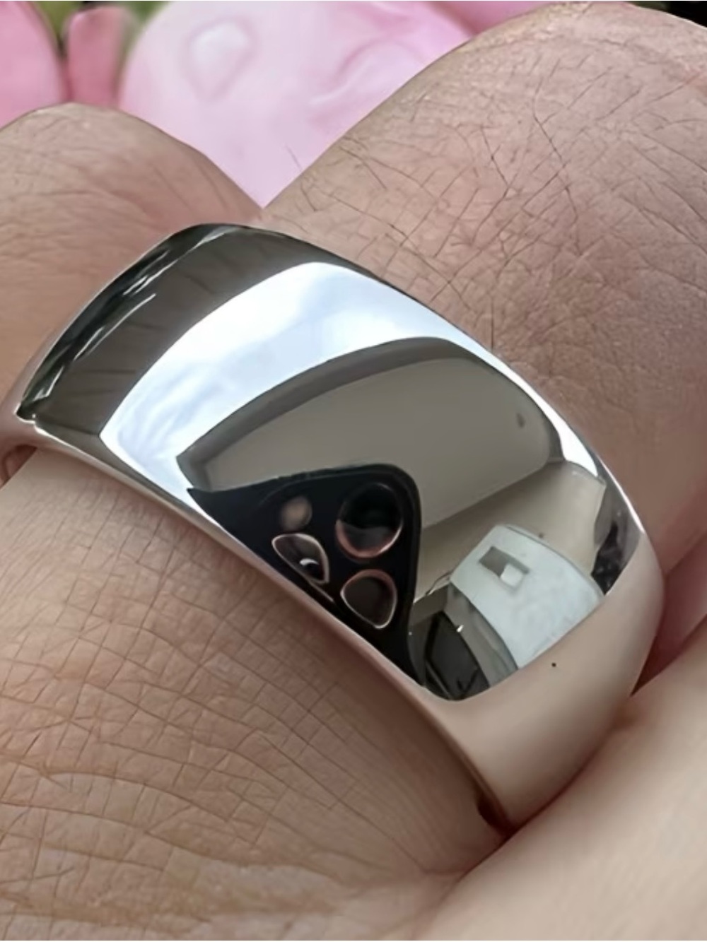 Classic Polished Silver titanium band